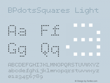 BPdotsSquares Light Version 1.000图片样张