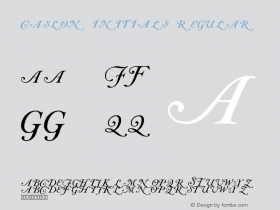 Caslon Initials Regular 001.003图片样张