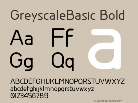 GreyscaleBasic Bold Version 001.000图片样张