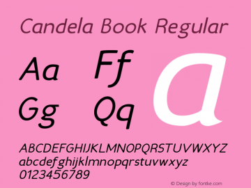 Candela Book Regular 001.000图片样张