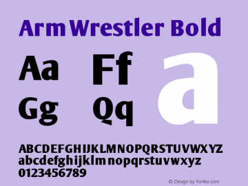 ArmWrestler Bold 1.0图片样张