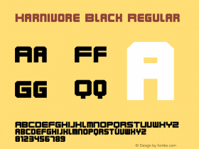 Karnivore Black Regular 1图片样张