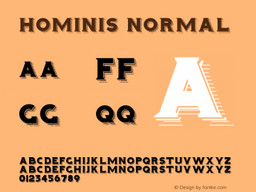 Hominis Normal 1 Font Sample