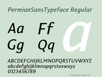 PermianSansTypeface Regular Version 1.000图片样张