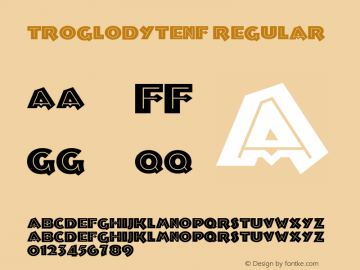 TroglodyteNF Regular Version 1.00 6/1/2002图片样张