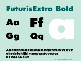 FuturisExtra Bold 001.000图片样张
