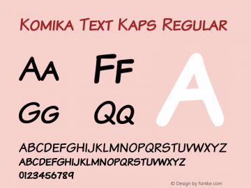 Komika Text Kaps Regular 2.0 Font Sample