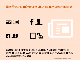 Modern Pictograms Normal 1.000图片样张