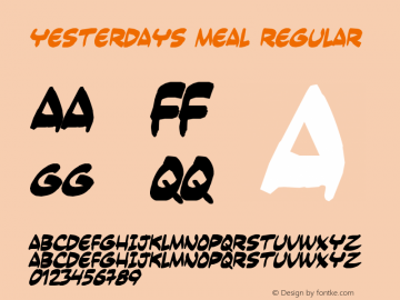Yesterdays meal Regular 2图片样张