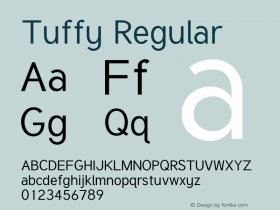 Tuffy Regular Version 001.100 Font Sample