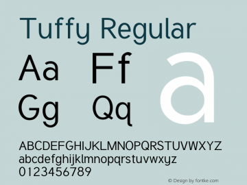 Tuffy Regular Version 001.100图片样张