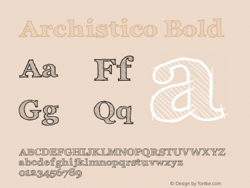 Archistico Bold Version 1.1图片样张