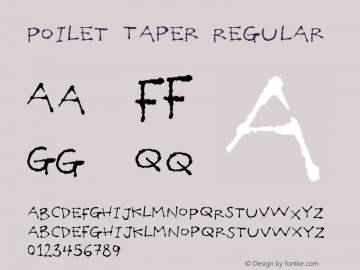 Poilet Taper Regular 1, 2005图片样张