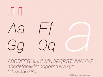 .  Version 2.000980; 2014 Font Sample