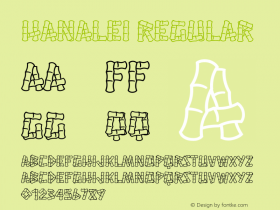 Hanalei Regular Version 1.000 Font Sample