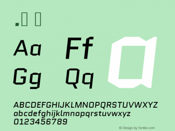 .  Version 2.002 Font Sample