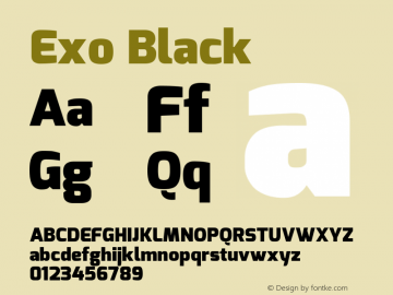 Exo Black Version 1.00图片样张