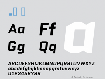 .  Version 2.002 Font Sample