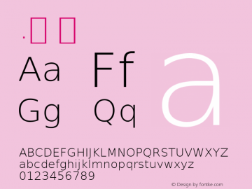 .  Version 2.34 Font Sample