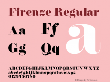 Firenze Regular 001.003图片样张