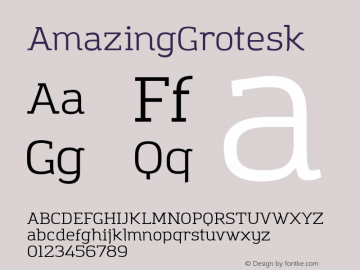 AmazingGrotesk ☞ Version 1.001;com.myfonts.easy.zetafonts.amazing-grotesk.regular.wfkit2.version.4C9e图片样张