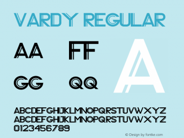 Vardy Regular 1.000图片样张