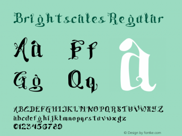 Brightscales Regular Version 1.000;PS 001.001;hotconv 1.0.56 Font Sample