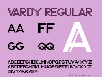 Vardy Regular 1.000图片样张
