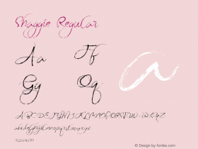 Shaggie Regular 1.000 Font Sample