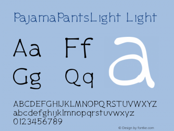 PajamaPantsLight Light Version 001.000图片样张