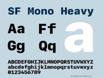 SF Mono Heavy 12.0d2e3图片样张