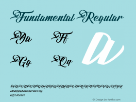 Fundamental Regular Version 1.000 Font Sample