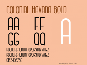 Colonial Havana Bold Version 1.000图片样张