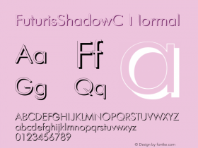 FuturisShadowC Normal 1.0 Fri Jun 18 09:14:50 1993 Font Sample