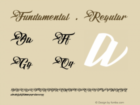 Fundamental 1.0 Regular Version 1.000 Font Sample