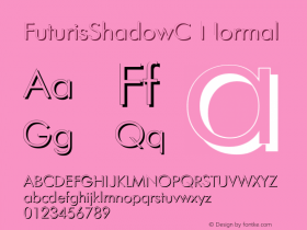 FuturisShadowC Normal 1.0 Fri Jun 18 09:14:50 1993 Font Sample