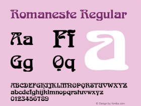 Romaneste Regular Print Artist: Sierra On-Line, Inc.图片样张