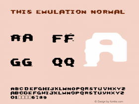 This Emulation Normal 1.0 Wed Jun 18 23:59:38 1997 Font Sample