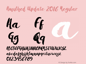 Amulhed Update 2016 Regular Version 1.000图片样张