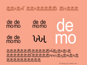 Gujrati Saral-DEMO Normal 1.0 Mon Jun 19 10:28:55 1995 Font Sample