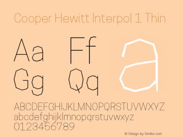 Cooper Hewitt Interpol 1 Thin 1.000图片样张