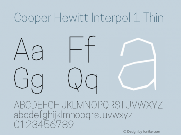 Cooper Hewitt Interpol 1 Thin 1.000图片样张