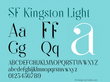 SF Kingston Light Version 1.000图片样张