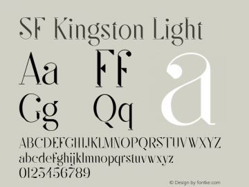 SF Kingston Light Version 1.000图片样张