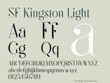 SF Kingston Light Version 1.000图片样张