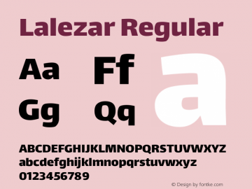 Lalezar Regular Version 1.003 Font Sample