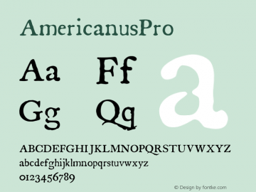 AmericanusPro ☞ Version 1.001 2014;com.myfonts.easy.aerotype.americanus.pro.wfkit2.version.4mp8图片样张