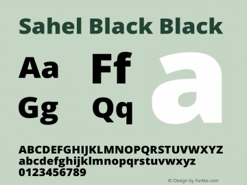 Sahel Black Black Version 1.0.0-alpha6 Font Sample