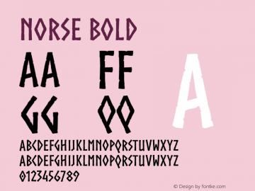 Norse Bold Version 2.100图片样张
