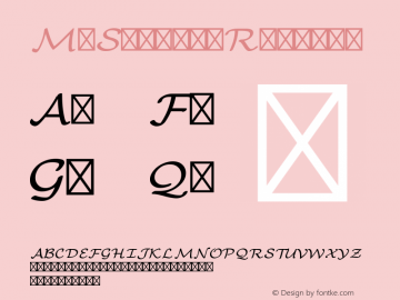 MnSymbol Regular Version 1.001;PS 1.001;hotconv 1.0.49;makeotf.lib2.0.14853图片样张